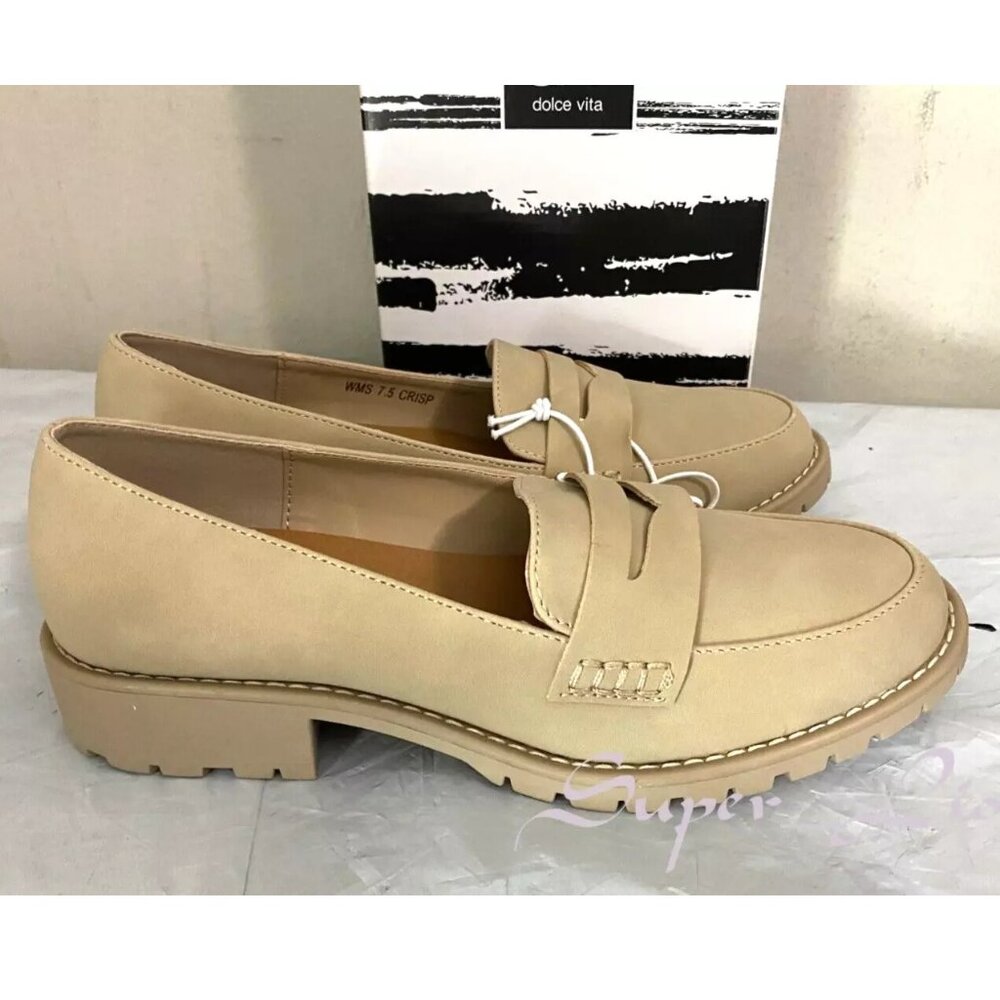 NEW DV by Dolce Vita Women's Crisp Lug Loafer - Dune